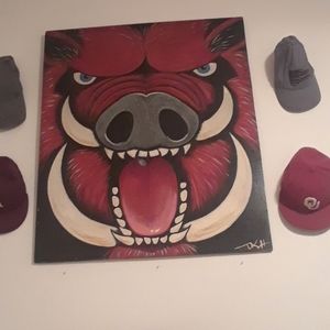 Arkansas Razorback Painting